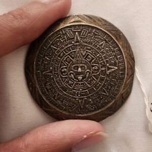 Aztec Calendar Medallion